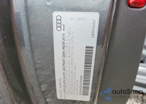 2018 Audi S5 Prestige z USA, uszkodzony, nr VIN WAUR4AF56JA006589